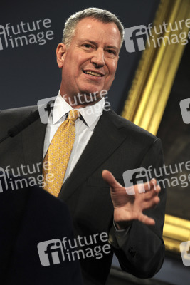 Bill de Blasio Pressekonferenz, New York