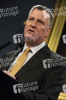 Bill de Blasio Pressekonferenz, New York