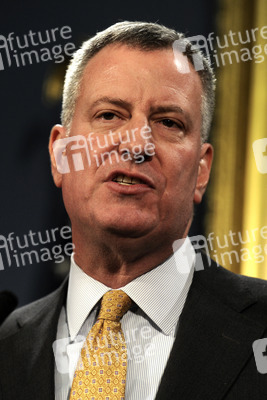 Bill de Blasio Pressekonferenz, New York