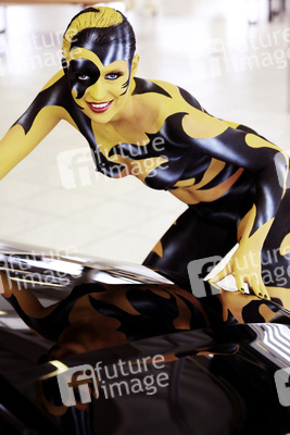 Body Painting zur Opel-Präsentation, Salzkotten