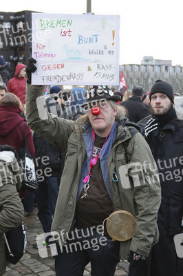 Demonstration gegen den 3. Bundesparteitag der AfD, Bremen