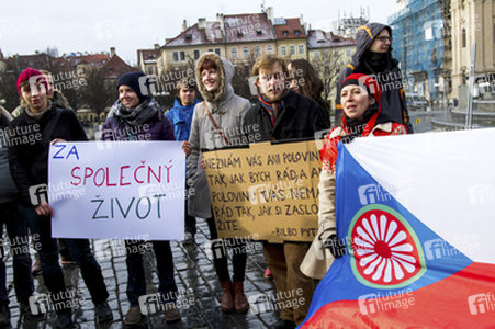 Gegendemo zur Demonstration gegen Islamisierung, Prag