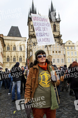 Demonstration gegen Islamisierung, Prag
