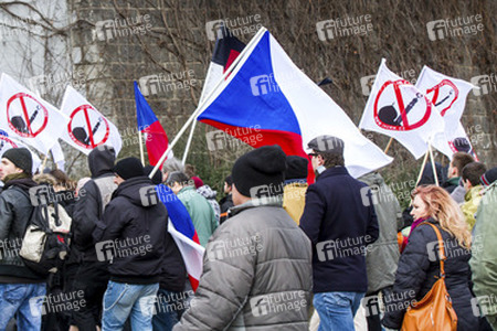 Demonstration gegen Islamisierung, Prag