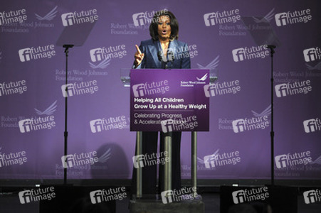Michelle Obama besucht High School, New York