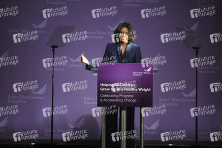 Michelle Obama besucht High School, New York