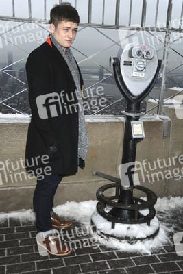 Taron Egerton auf dem Empire State Building, New York