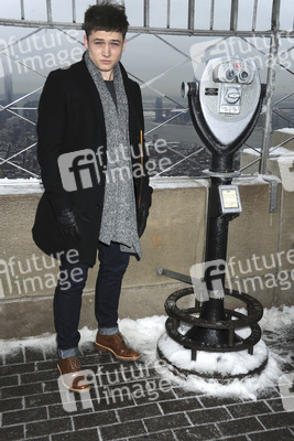 Taron Egerton auf dem Empire State Building, New York