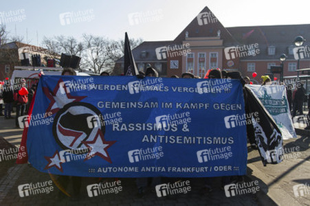 Gegen Demo zur Neonazi Demonstration, Frankfurt/Oder