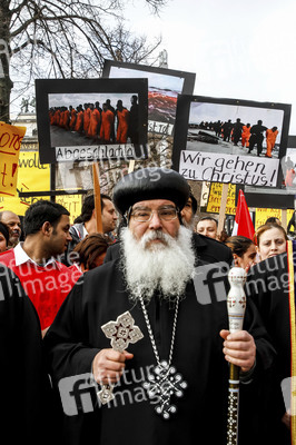 Gedenkdemo für die vom IS ermordeten ägyptischen Christen, Berlin