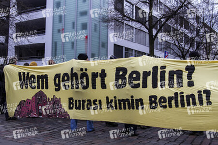 Demo gegen die Zwangsräumung der Beermannstraße sowie den Ausbau der A100, Berlin