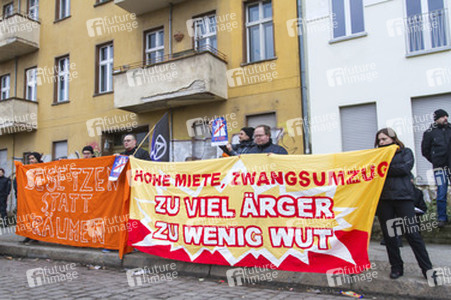Demo gegen die Zwangsräumung der Beermannstraße sowie den Ausbau der A100, Berlin