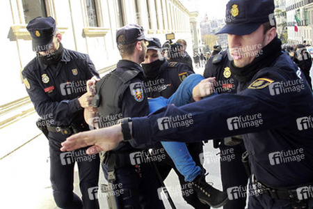 Femen Demo gegen Polizeistaatgesetz, Madrid