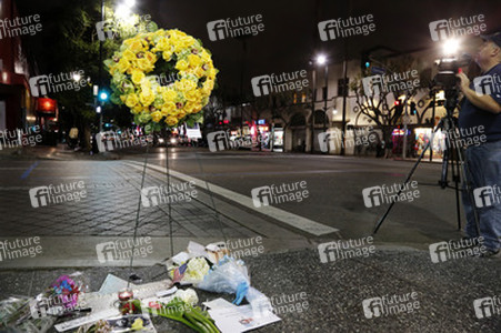 Blumen auf dem Stern von Leonard Nimoy, Hollywood
