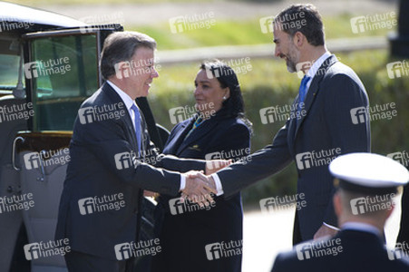 Präsident Juan Manuel Santos auf Staatsbesuch in Madrid