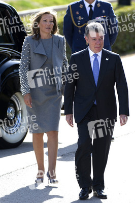 Präsident Juan Manuel Santos auf Staatsbesuch in Madrid