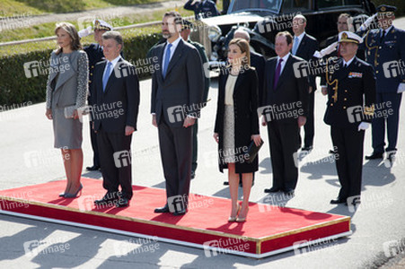Präsident Juan Manuel Santos auf Staatsbesuch in Madrid