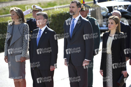 Präsident Juan Manuel Santos auf Staatsbesuch in Madrid
