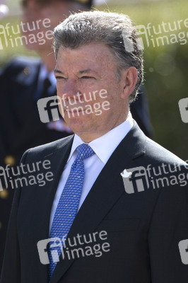 Präsident Juan Manuel Santos auf Staatsbesuch in Madrid