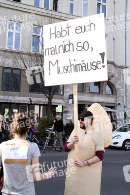 Provokation beim Frauenkampftag 2015, Berlin