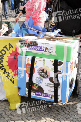 Kazaguruma-Demo zum 4. Jahrestag von Fukushima, Berlin