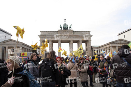 Kazaguruma-Demo zum 4. Jahrestag von Fukushima, Berlin