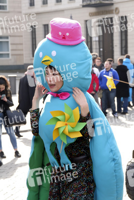 Kazaguruma-Demo zum 4. Jahrestag von Fukushima, Berlin