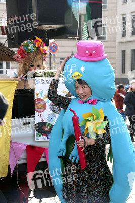 Kazaguruma-Demo zum 4. Jahrestag von Fukushima, Berlin