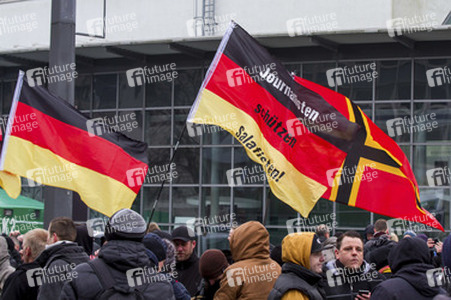 Pegida Demonstration, Wuppertal