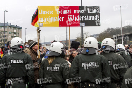 Pegida Demonstration, Wuppertal
