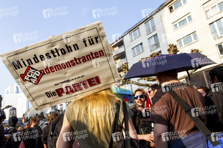 Demonstration gegen die EZB, Frankfurt