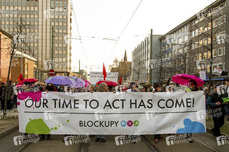 Demonstration gegen die EZB, Frankfurt