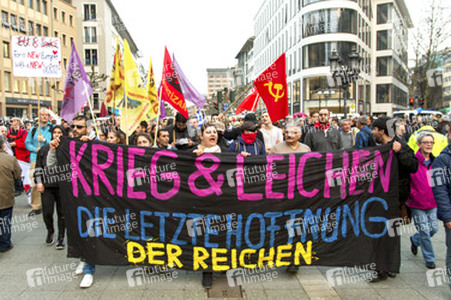 Demonstration gegen die EZB, Frankfurt