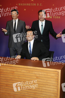 Jim Fallon bei Madame Tussauds, New York