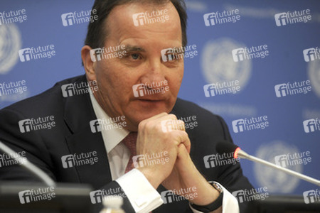 Stefan Löfven Pressekonferenz, New York