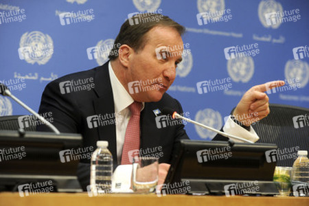 Stefan Löfven Pressekonferenz, New York