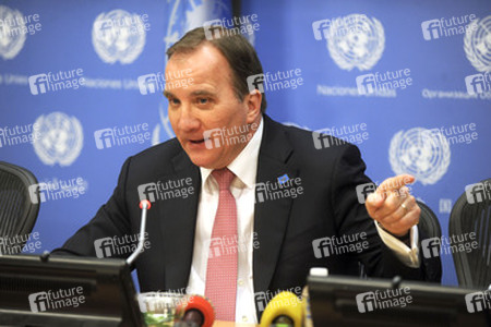 Stefan Löfven Pressekonferenz, New York
