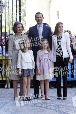 Ostermesse mit der spanischen Königsfamilie, Palma de Mallorca