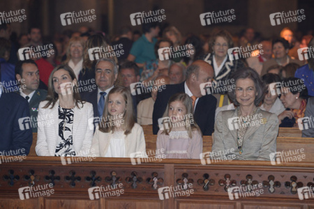 Ostermesse mit der spanischen Königsfamilie, Palma de Mallorca