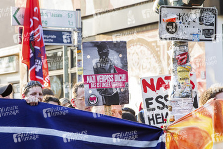 Demonstration gegen NPD-Kundgebung, Berlin