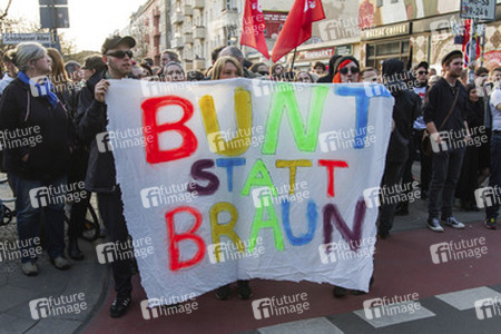 Demonstration gegen NPD-Kundgebung, Berlin