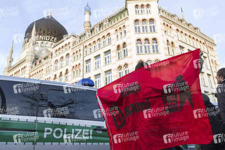 Proteste gegen Pegida Demonstration, Dresden