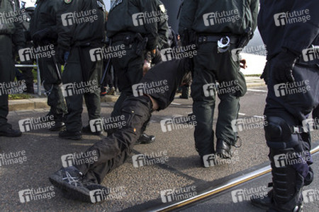 Proteste gegen Pegida Demonstration, Dresden