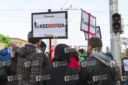 Proteste gegen Pegida Demonstration, Dresden