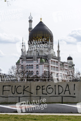 Proteste gegen Pegida Demonstration, Dresden