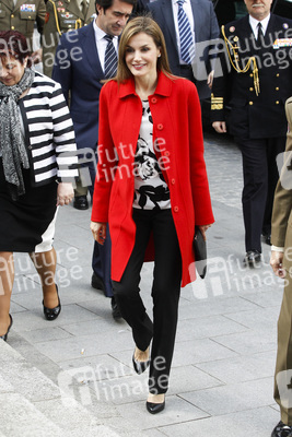 Königin Letizia besucht die Artillerie Militärakademie, Segovia