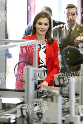 Königin Letizia besucht die Artillerie Militärakademie, Segovia