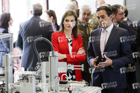 Königin Letizia besucht die Artillerie Militärakademie, Segovia