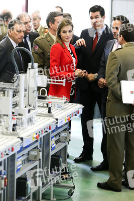 Königin Letizia besucht die Artillerie Militärakademie, Segovia