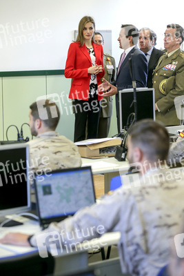 Königin Letizia besucht die Artillerie Militärakademie, Segovia